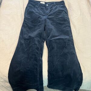 Anthropology Pilcro Navy Corduroy Pants